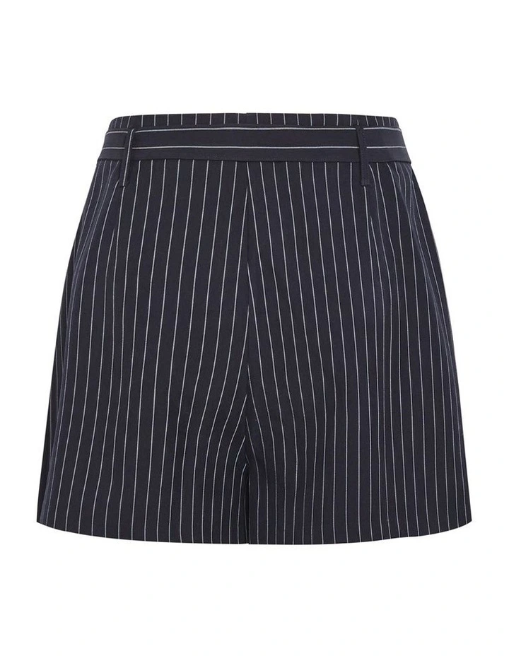 Karla Pinstripe Skort in Navy image 4