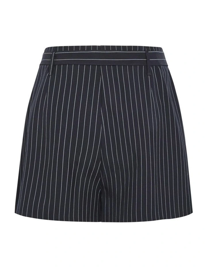 Karla Pinstripe Skort in Navy image 5
