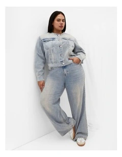 Harley Fit Talia Wide Leg Jeans in Denim