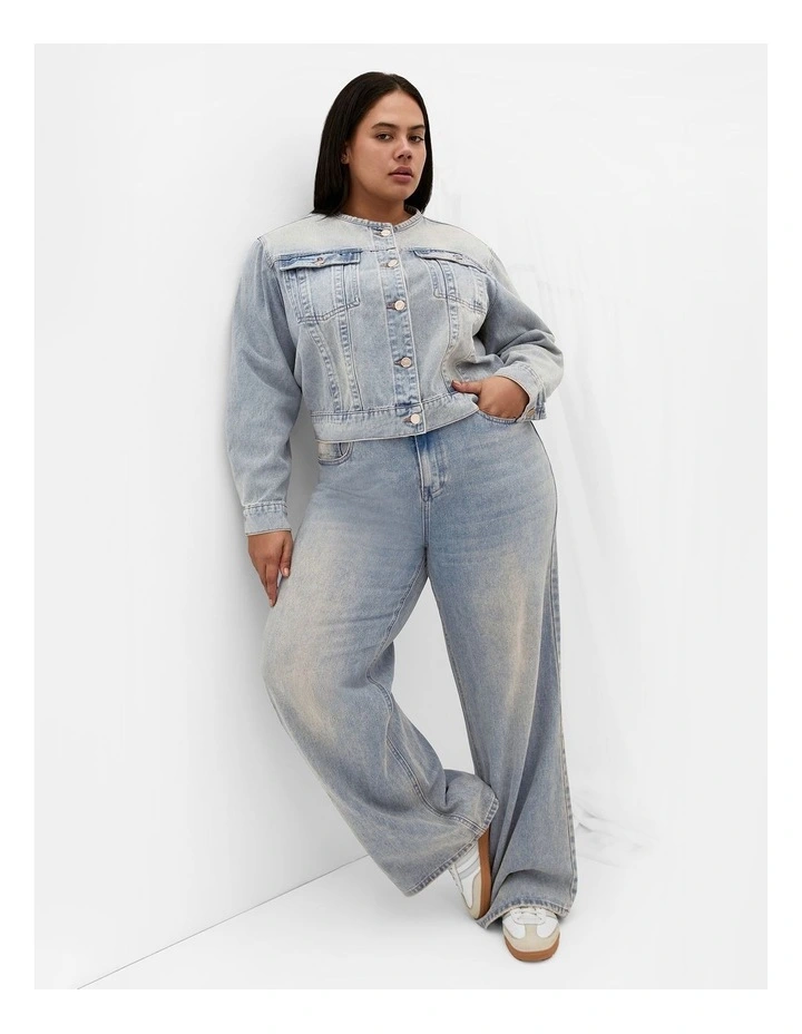 Harley Fit Talia Wide Leg Jeans in Denim image 1
