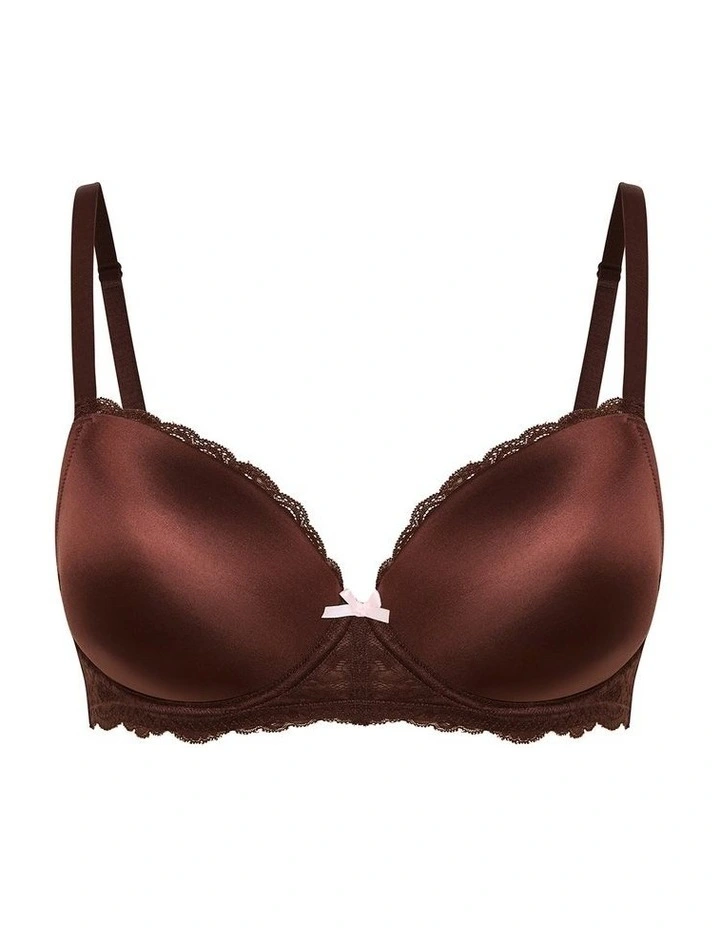 Hailey Demi T-shirt Bra in Brown image 2