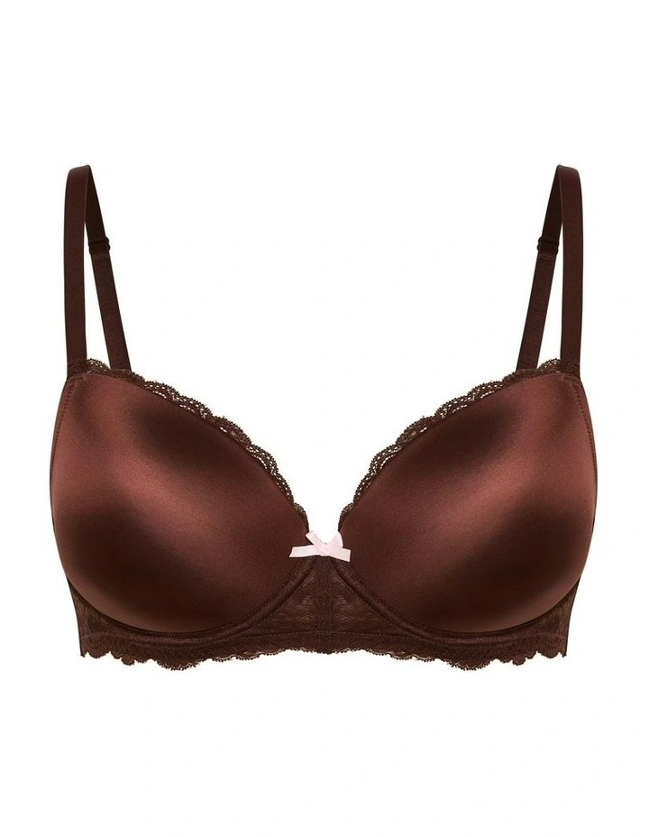 Hailey Demi T-shirt Bra in Brown image 4
