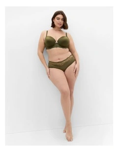 Hailey Demi T-shirt Bra in Olive