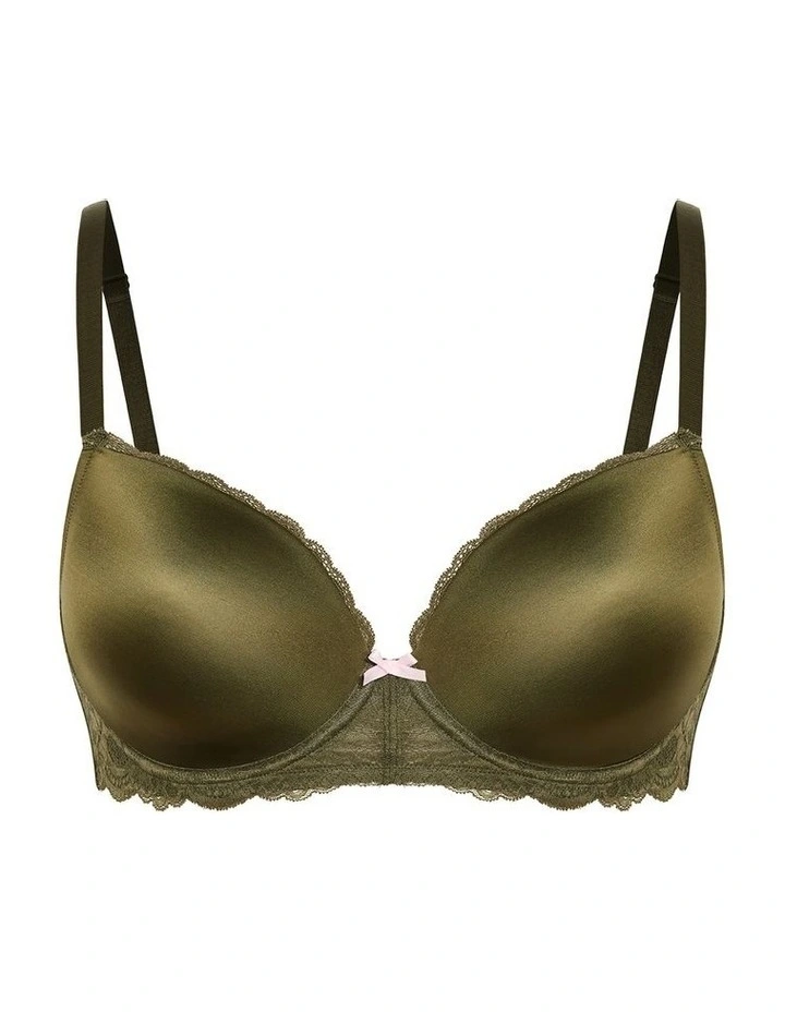 Hailey Demi T-shirt Bra in Olive image 2