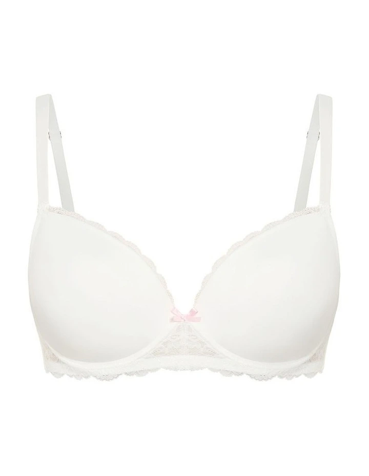 Hailey Demi T-shirt Bra in Ivory image 3