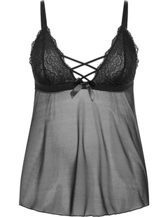 Demi Babydoll Set in Black