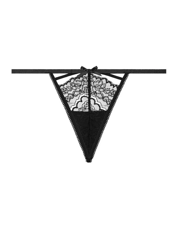 Demi Babydoll Set in Black image 3