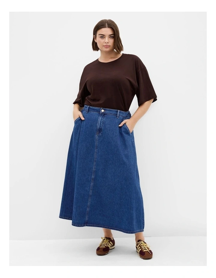 Karina Skirt in Denim image 1