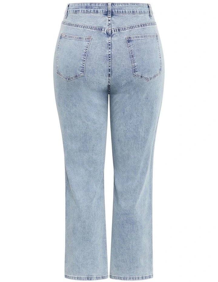 Harley Fit Stud Straight Jeans in Blue image 4
