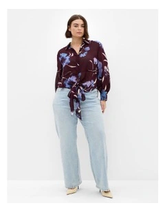 Jane Shirt in Aubergine