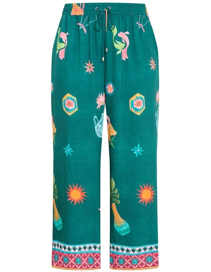 La Mont Wide Leg Pant in Emerald image 5