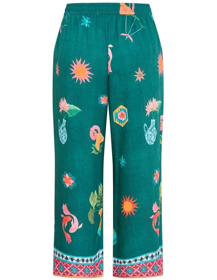 La Mont Wide Leg Pant in Emerald image 6