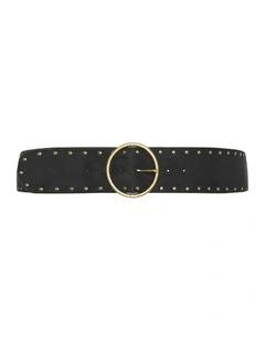 Karissa Eyelet Belt in Black