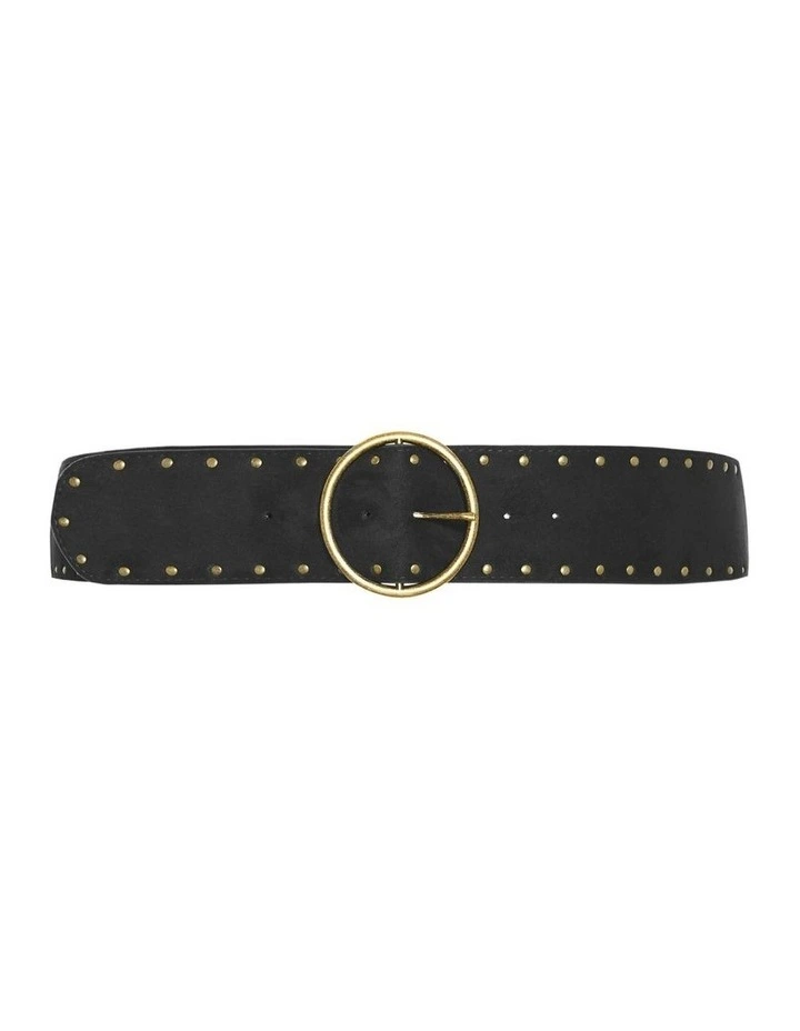 Karissa Eyelet Belt in Black image 1