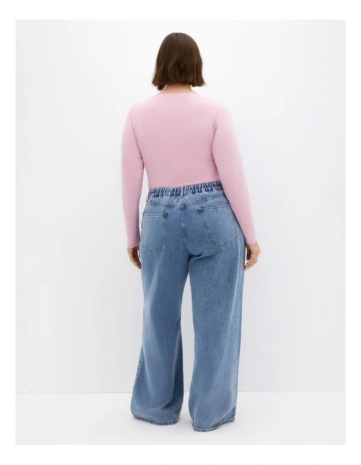 Amelia Bodysuit in Soft Pink image 2