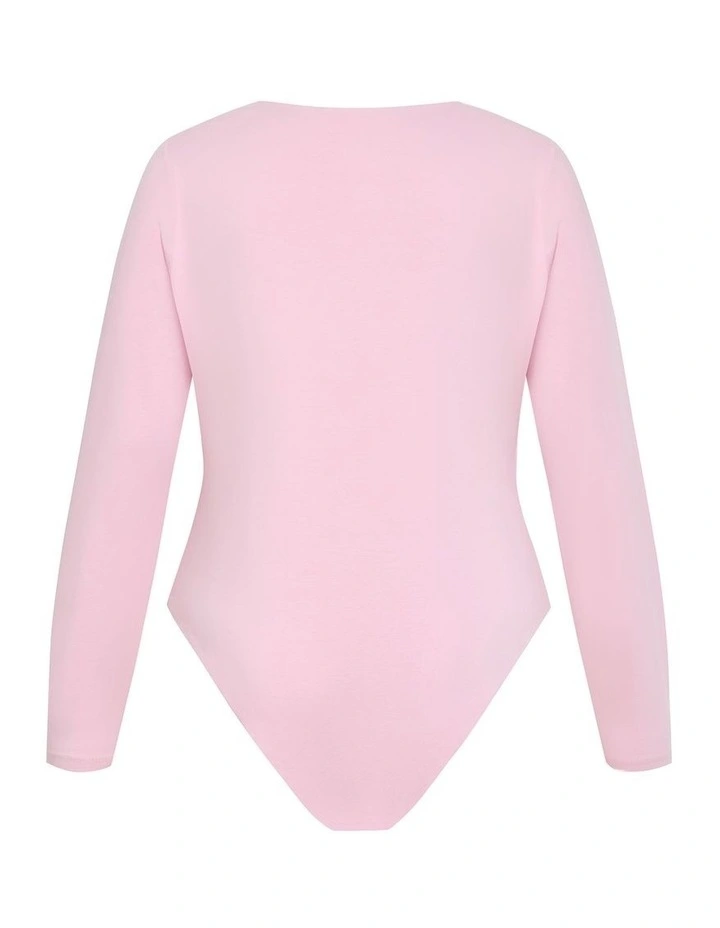 Amelia Bodysuit in Soft Pink image 4