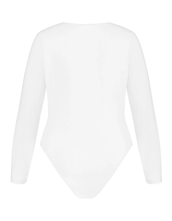 Amelia Bodysuit in White image 4