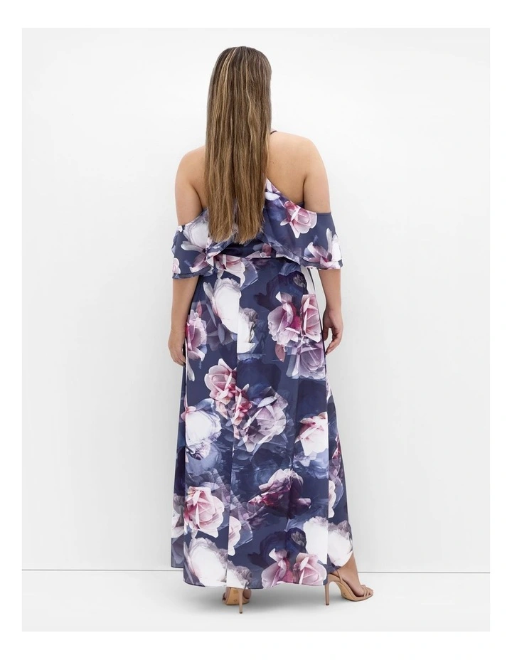 Miss Jessica Print Maxi Dress in Poseidon Blue image 2
