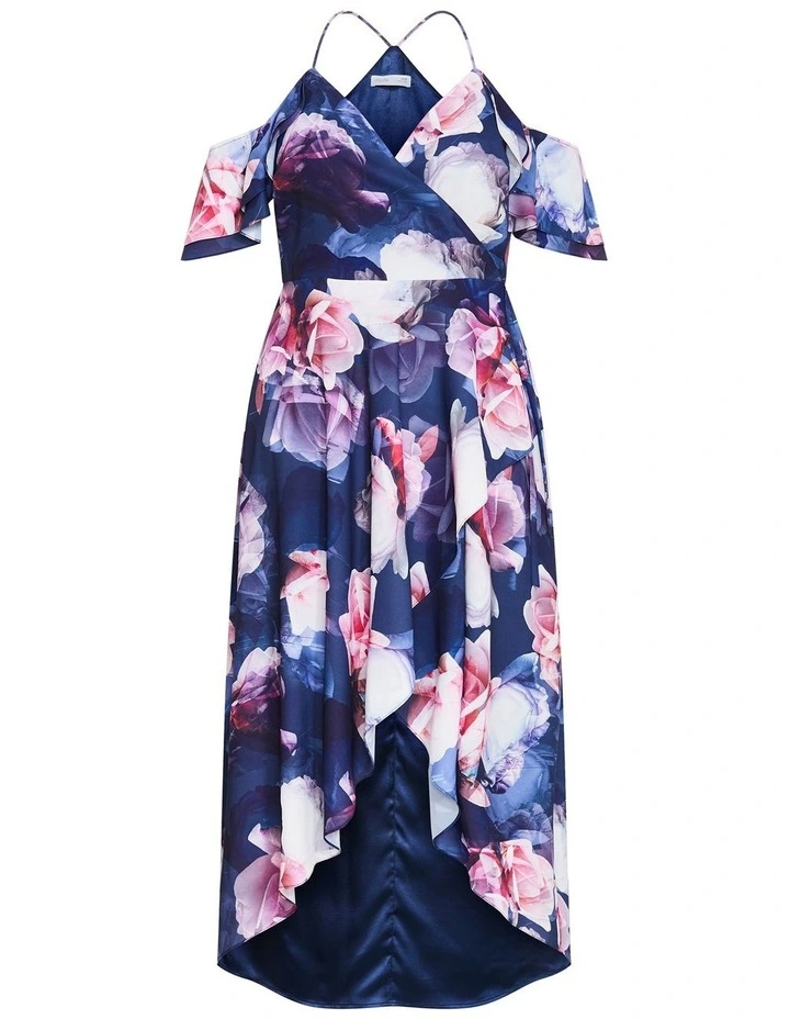 Miss Jessica Print Maxi Dress in Poseidon Blue image 3