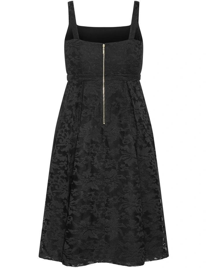 Jacklynn Midi Dress in Black image 6
