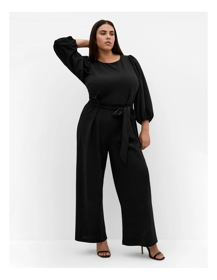 Tahlia Wide Leg Jumpsuit in Black image 1