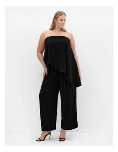 Skylar Strapless Jumpsuit in Black