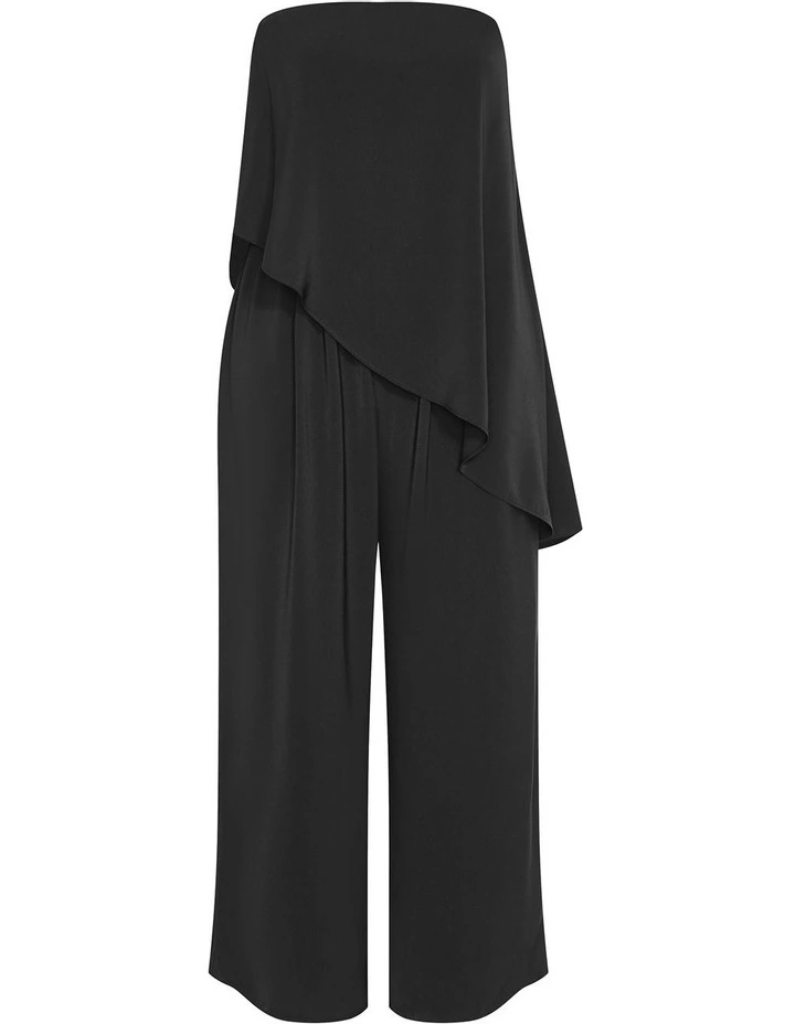 Skylar Strapless Jumpsuit in Black image 3