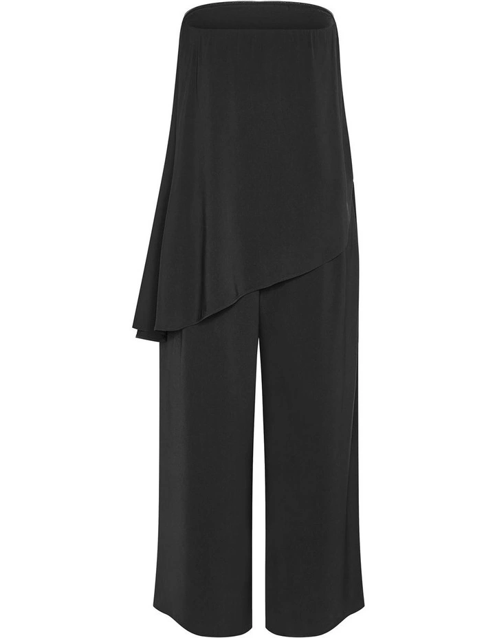 Skylar Strapless Jumpsuit in Black image 4
