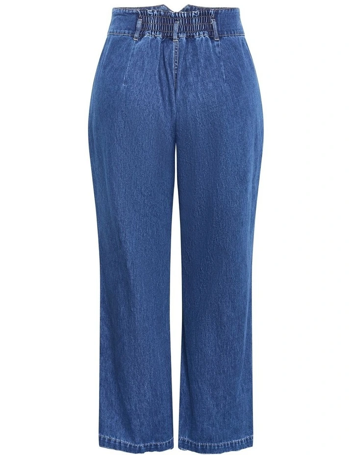 Harley Fit Corset Waist Jeans in Mid Wash image 5