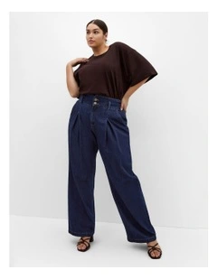 Harley Fit Corset Waist Jeans in Dark Wash