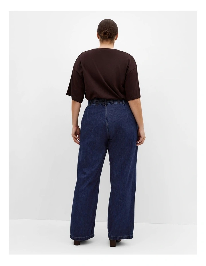 Harley Fit Corset Waist Jeans in Dark Wash image 3