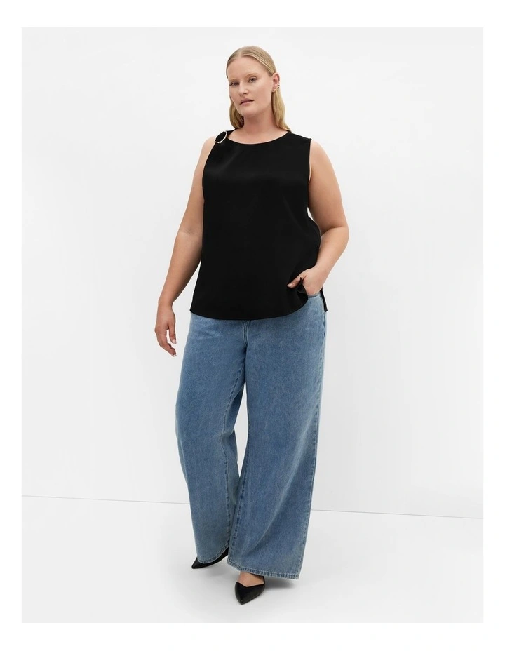 Kehlani Sleeveless Top in Black image 1