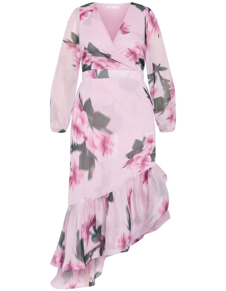 Annalise Print Maxi Dress in Soft Pink image 3