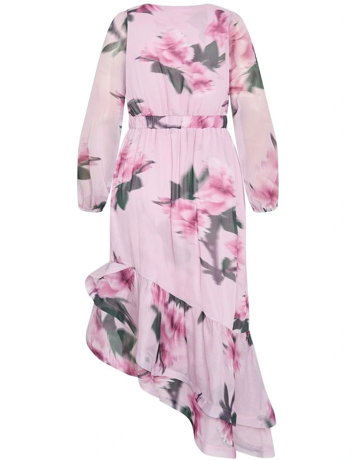Annalise Print Maxi Dress in Soft Pink image 4