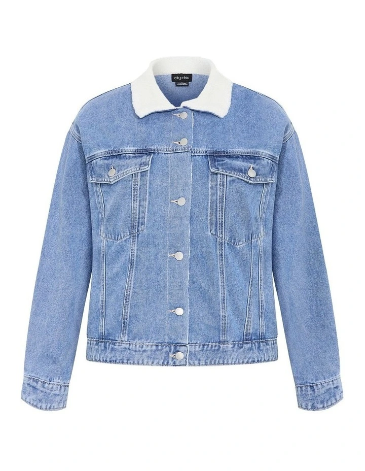 Dani Denim Jacket in light wash image 3