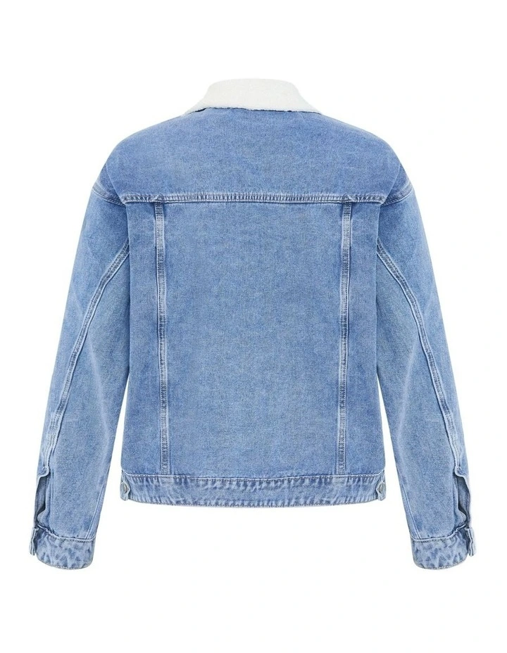Dani Denim Jacket in light wash image 6