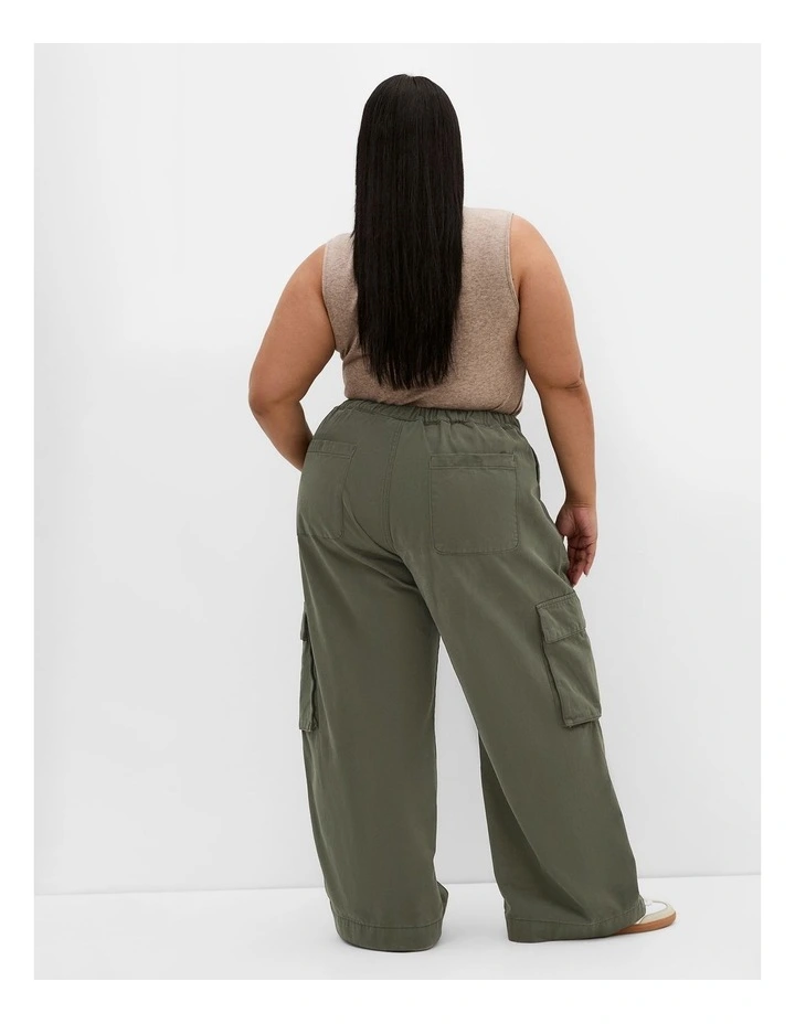 Milly Cargo Pant in Khaki image 2