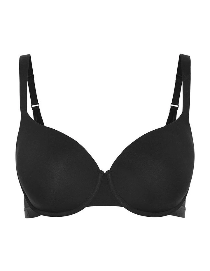 Signature T-Shirt Bra in Black image 3