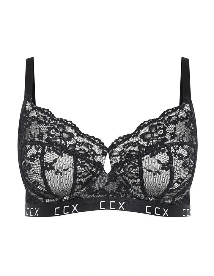 Signature Underwire Bra in Black image 3