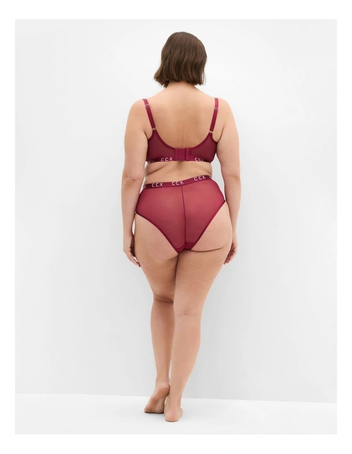 Signature Underwire Bra in Sangria image 2