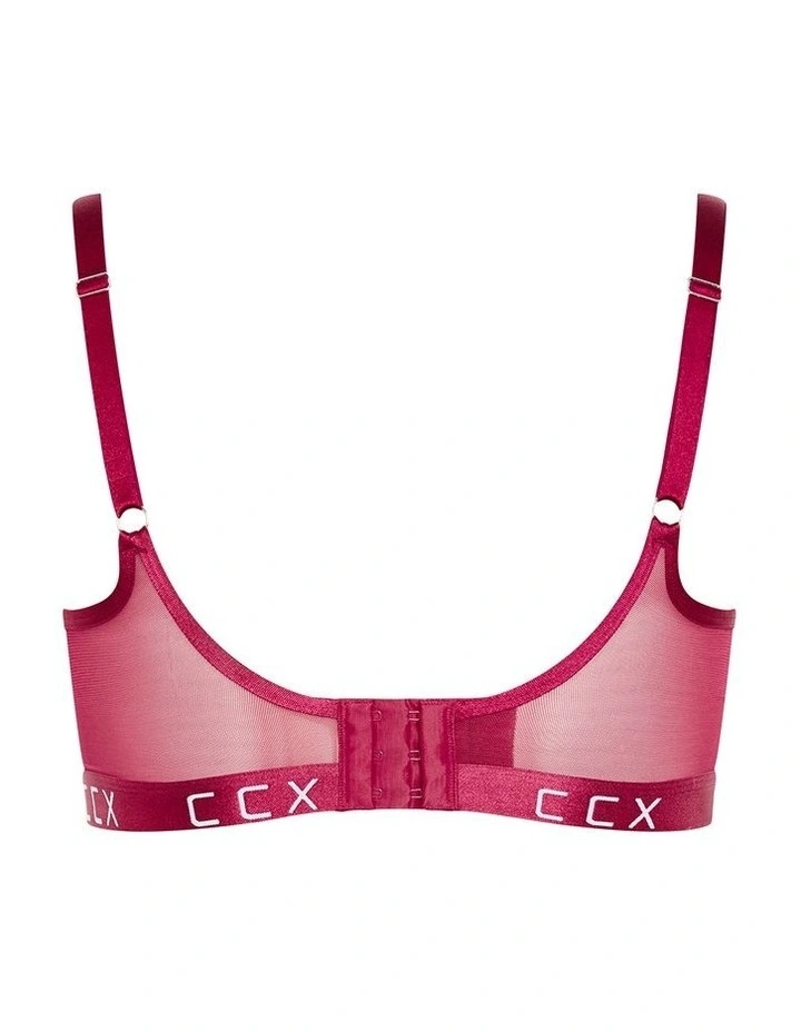 Signature Underwire Bra in Sangria image 4