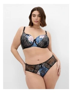 Winter Blossom Bra in Silver Blossom