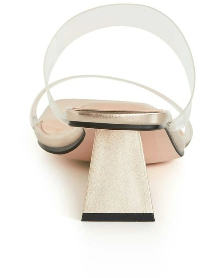 Wide Fit Layla Wedge Sandals in Gold image 3