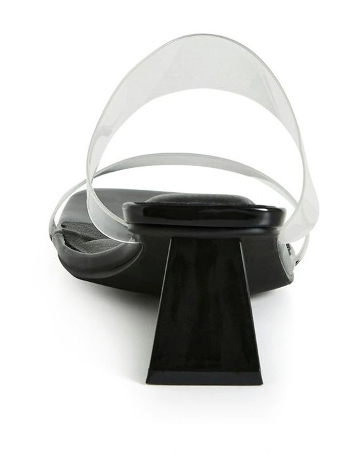 Wide Fit Layla Wedge Sandals in Black image 3
