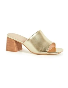 Wide Fit Hazel Heel in Gold