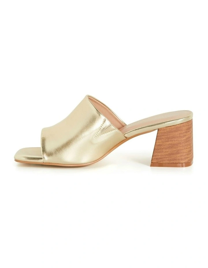 Wide Fit Hazel Heel in Gold image 4