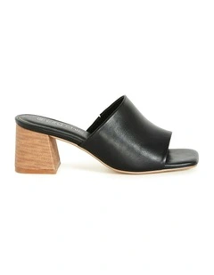 Wide Fit Hazel Heel in Black