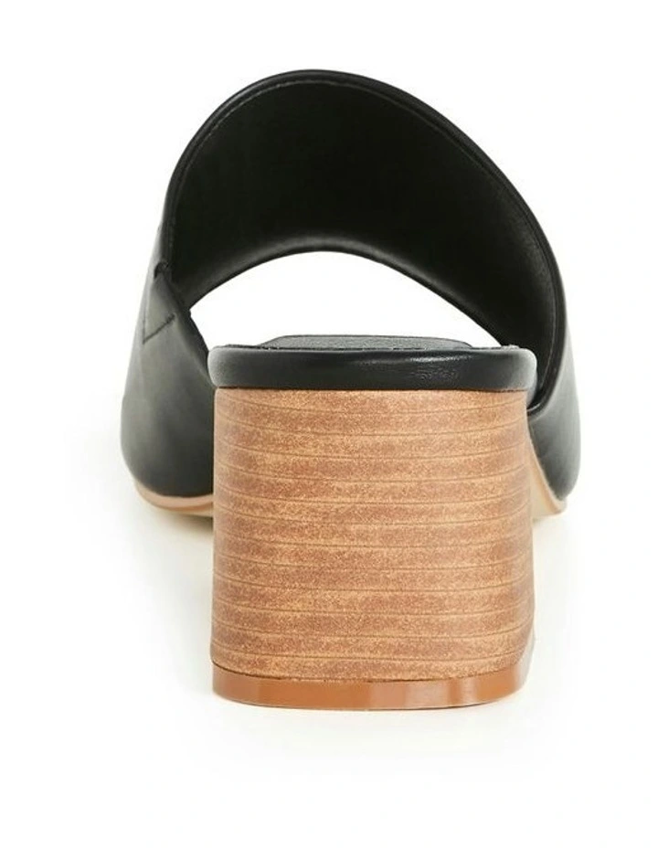 Wide Fit Hazel Heel in Black image 2