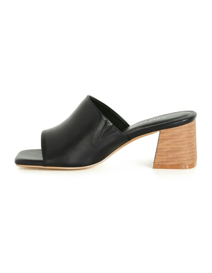 Wide Fit Hazel Heel in Black image 3