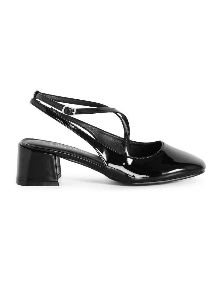 Wide Fit Luna Heel in Black image 2